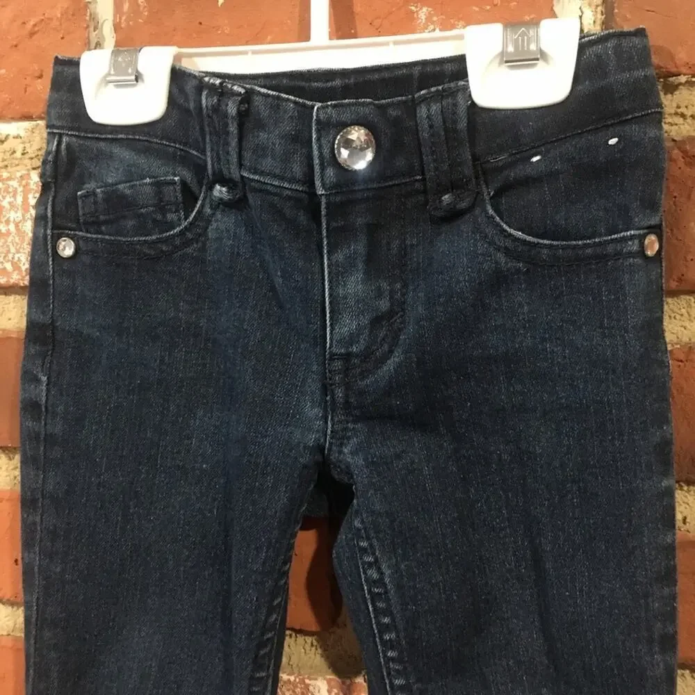 Gymboree Jeans 5 SLIM adjustable waist tabs Girls Skinny Jeans